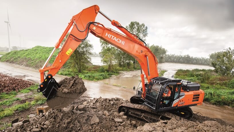 מחפר זחלי היטאצ'י ZX350LC-7
